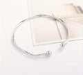 Twisted Silver Cuff Bangle – Enchanted Elegance